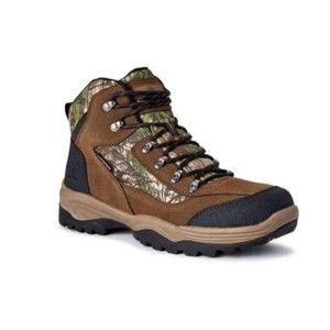 Ozark Trail Men's Ankle High Waterproof Camo Hiking Boots Size 7 BRUSH